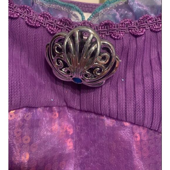 Disney Store Ariel Mermaid Deluxe Castle Collection Dress Size 5/6 - Picture 3 of 3